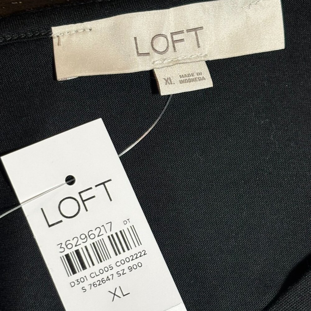 NWT Loft Tunic Top Black Sleeveless - Picture 12 of 12